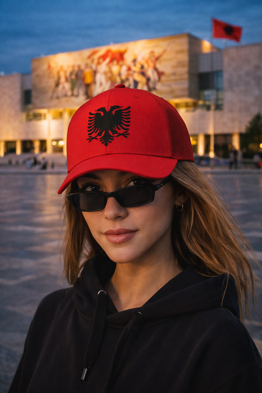 Alkapele Red Albania Flag